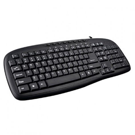 Teclado Multimídia Mymax MKS-VSC169 Preto - USB