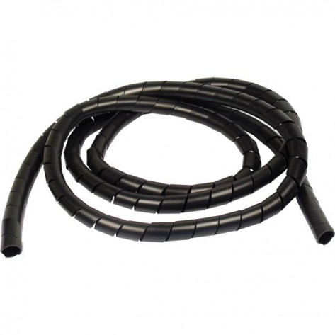 Tubo Espiral 1/2" Hellermann Preto - 2 metros