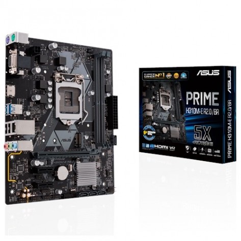 Placa Mãe Asus ASUS PRIME H310M-E R2.0/BR - Chipset H310 - (DDR4, M.2, HDMI, USB 3.1 Gen 1) - Soquete 1151