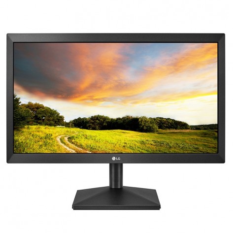 Monitor 19.5'' LG 20MK400H-B - Painel TN, HD (1366 x 768), 60Hz, 2ms - VGA / HDMI
