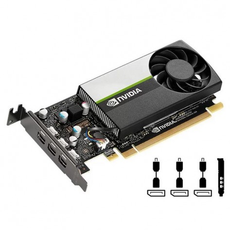 Placa de Vídeo PNY Quadro NVIDIA T400 VCNT400-PB - 2GB GDDR6 64 bits - PCI-Express 3.0