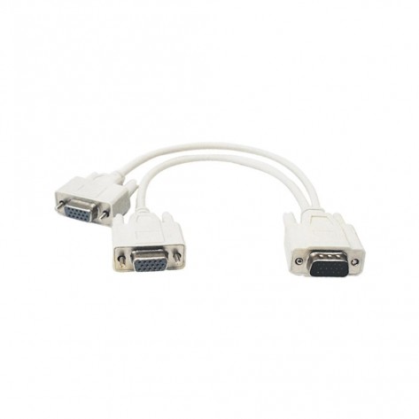 Cabo Y Splitter VGA - 1x VGA Macho para 2x Saídas VGA Fêmea