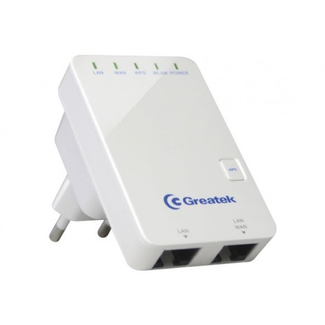 Roteador e Repetidor Greatek Portátil WR3300N - Wireless 300 Mbps