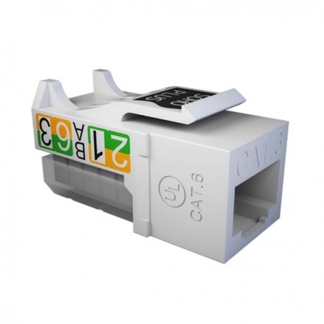 Conector RJ45 Fêmea SohoPlus 35050413 - Cat6 - T568A/B - Branco
