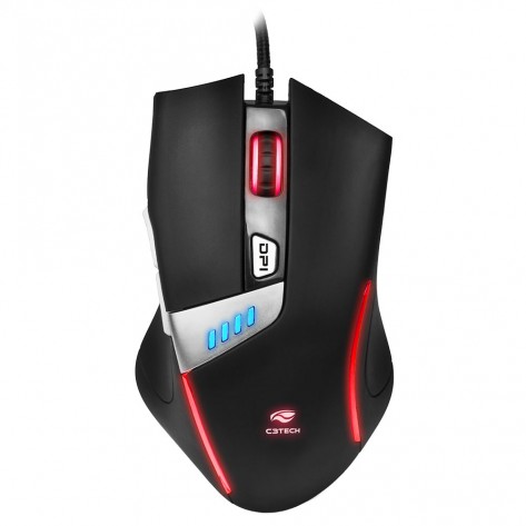 Mouse C3 Tech KG-50BK - Gamer Griffin 4000DPI com Iluminação RGB