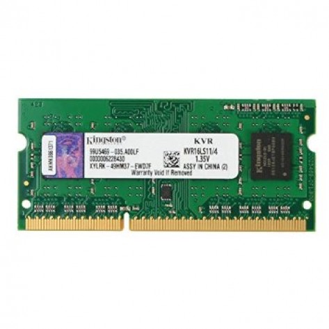 Memória para Notebook Kingston - 4GB (1x4GB) DDR3L 1600MHz Low Voltage