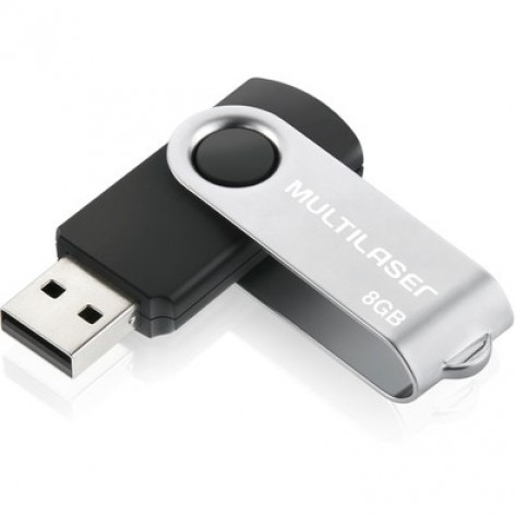 Pendrive 8GB Multilaser - TWIST2 PD587 - USB 2.0