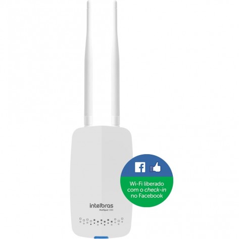 Roteador Intelbras Hotspot 300 - Wireless com check-in no Facebook - 300 Mbps