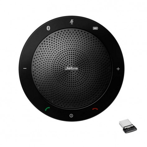Alto-Falante Portátil para Audioconferência Jabra Speak 510+ UC (7510-409) - USB e Bluetooth - 10 Watts - Incluso Jabra Link 370