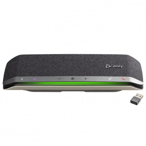 Alto-Falante Portátil para Audioconferência Poly Sync 40+ (77P36AA) - USB-A / USB-C / Bluetooth - Certificado para Microsoft Teams - Incluso Adaptador Bluetooth BT600