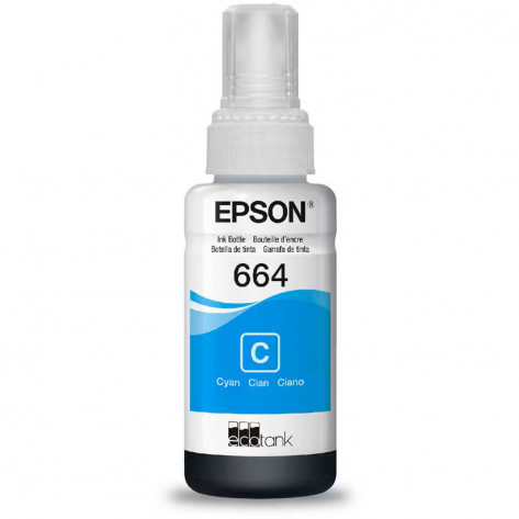 Refil de Tinta Epson 664 (T664220-AL) - Ciano