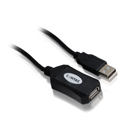 Cabo extensor Comtac 9157 - USB 2.0 AM/AF - Com Amplificador de Sinal - 10 metros