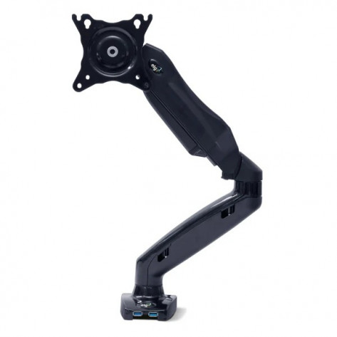 Suporte de Mesa Articulado a Gás ELG F90USB - Para Monitor de 17'' a 35'' - Vesa 75x75mm / 100x100mm - 2 Portas USB