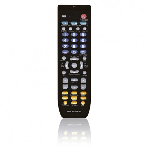 Controle Remoto Multilaser AC088 - Universal 3 Em 1 - Preto