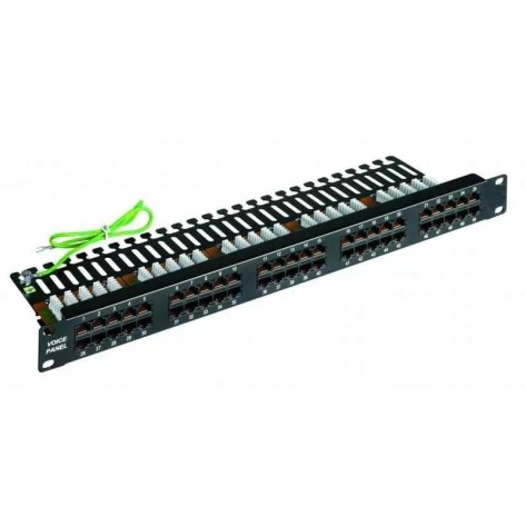 Voice Panel 50 Portas AD-10040 - 1U 19'' CAT3
