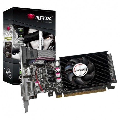 Placa de Vídeo AFOX GeForce G210 AF210-1024D3L8 - 1GB GDDR3 64 bits - PCI-Express 2.0