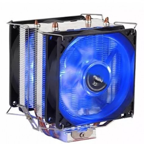 Cooler Universal Azul Fan Duplo - Para processador Intel e AMD - DX 9100D