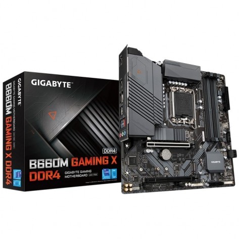 Placa Mãe Gigabyte B660M GAMING X DDR4 - Chipset B660 - (DDR4, M.2, HDMI/DP, USB 3.2 Gen 2) - Soquete 1700