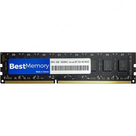 Memória 4GB DDR3 Best Memory BT-D3-4G1600V - 1600MHz (PC3-12800) - DIMM