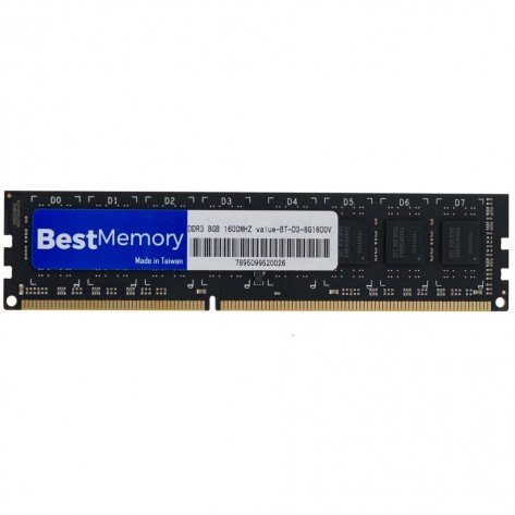 Memória 8GB DDR3 Best Memory BT-D3-8G1600V - 1600MHz (PC3-12800) - DIMM