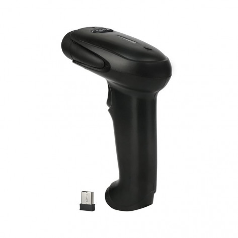 Leitor de Código de Barras Sem Fio C3Tech LB-W110BK - USB - Leitura 1D/2D QR Code
