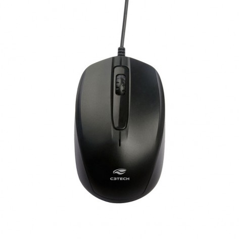 Mouse Óptico com Fio C3Tech MS-30BK - USB - Preto