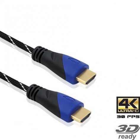 Cabo HDMI Giga 1.4 Macho-Macho Com Malha - 3 metros