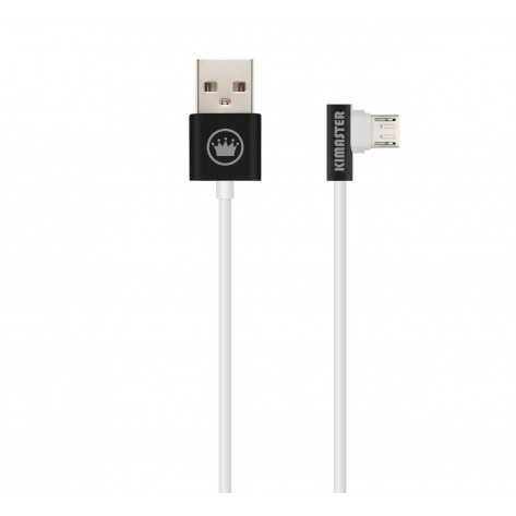 Cabo USB 2.0 Metálico com plugue em L - Kimaster CB208