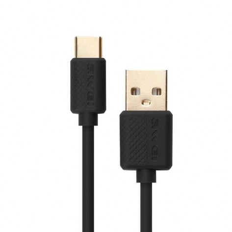 Cabo USB Type-C Awei CL-89 - 100cm - Preto
