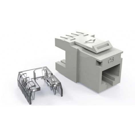 Conector RJ45 Fêmea Hammer - Cat6 - T568A/B - Branco