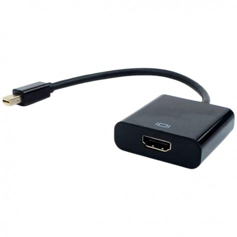 Adaptador Conversor Mini DisplayPort Macho para HDMI Fêmea