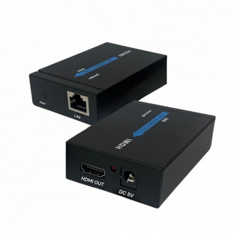 Extensor HDMI Via Cabo de Rede RJ45 - Até 60 Metros - Cat.6/Cat.5e - Full HD 1080p