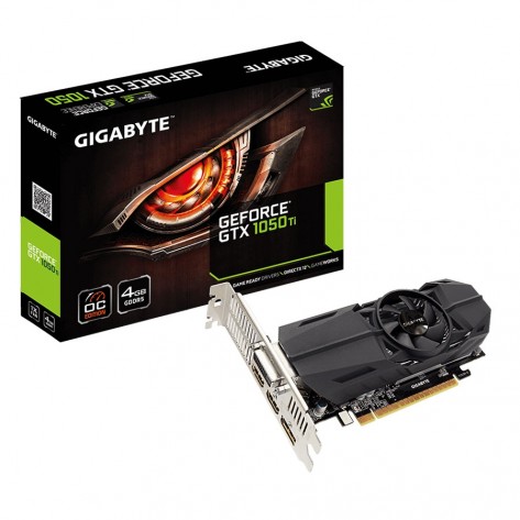 Placa de Vídeo Gigabyte Geforce- GTX 1050 TI OC GV-N105TOC-4GL - 4GB 128bits - Low Profile 