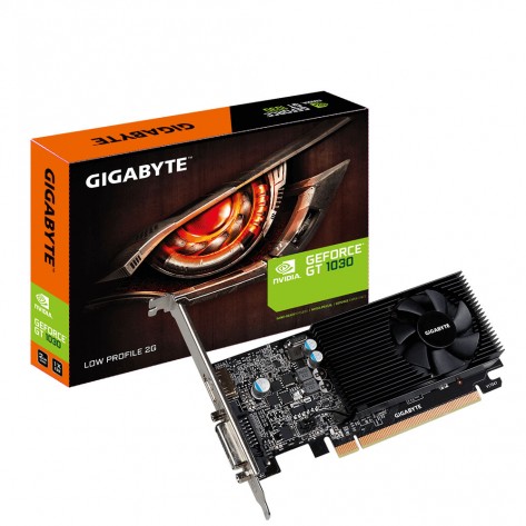 Placa de Vídeo Gigabyte GeForce GT 1030 - 2GB GDDR5 64 bit - PCI-Express 3.0 - Low Profile