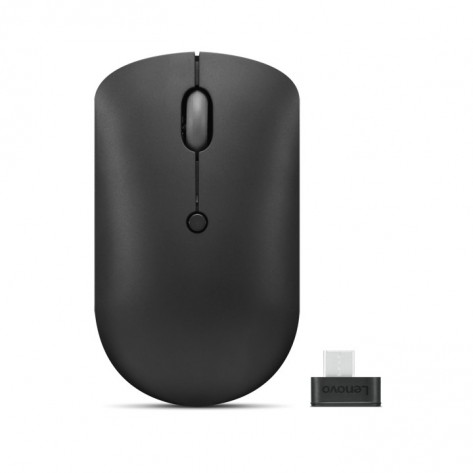 Mouse Óptico Sem Fio Lenovo Compact 400 (GY51D20865) - USB-C - Preto