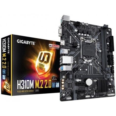 Placa Mãe Gigabyte H310M M.2 2.0 - Chipset H310 - (DDR4, M.2, HDMI, USB 3.1 Gen 1) - Soquete 1151