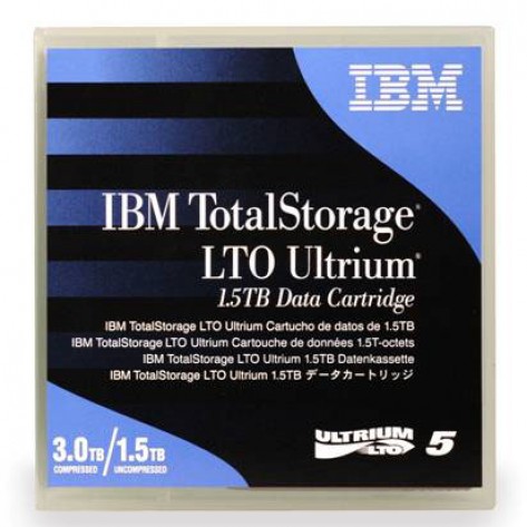 Cartucho de Dados IBM LTO-5 Ultrium - 1.5TB Nativo/ 3.0TB Comprimida 