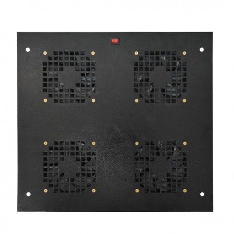 Kit de Ventilação para Rack Maxmetal 5428 - 1U 19'' - Com 4 Coolers - Bivolt
