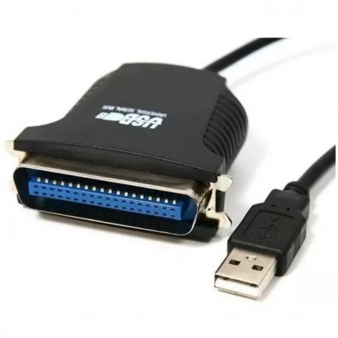 Adaptador Conversor USB 2.0 Macho para Paralelo IEEE 1284 Centronics Fêmea CXR - 1,2 Metros