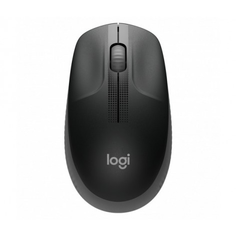 Mouse Óptico Sem Fio Logitech M190 (910-005902) - Preto e Cinza - USB