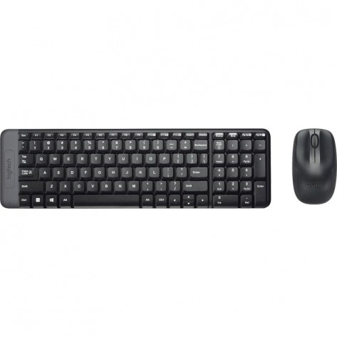 Teclado e Mouse Sem Fio Logitech MK220 (920-004431) - Wireless