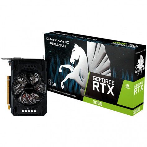 Placa de Vídeo Gainward GeForce RTX 3050 Pegasus (NE63050018JE-1070E) - 6GB GDDR6 96 bits - PCI-Express 4.0