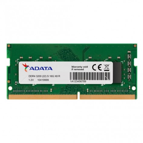 Memória para Notebook 16GB DDR4 Adata AD4S320016G22-SGN - 3200MHz (PC4-25600) - SODIMM