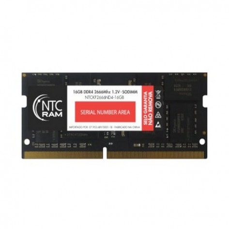 Memória para Notebook NTC NTCKF2666ND4-16GB - 16GB DDR4 - 2666MHz (PC4-21300) - SODIMM