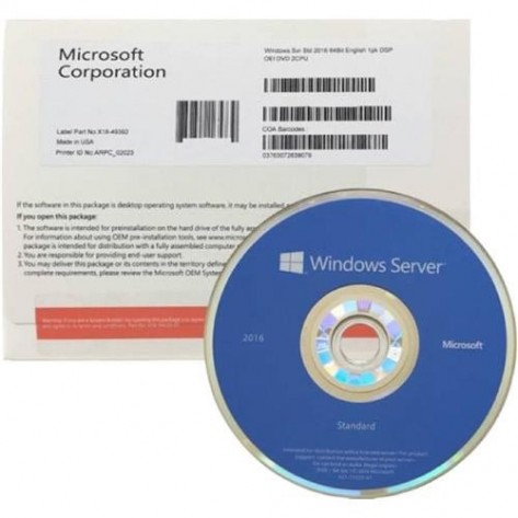 Microsoft Windows Server Standard 2016 P73-07108 - 64 Bits