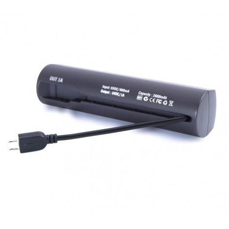 Carregador Universal Portátil PowerPlus NS2600 - USB x Micro-USB para Smartphones - Preto