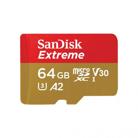 Cartão de Memória SanDisk Extreme SDSQXAH-064G-GN6MN - 64GB - Micro SDXC UHS-I