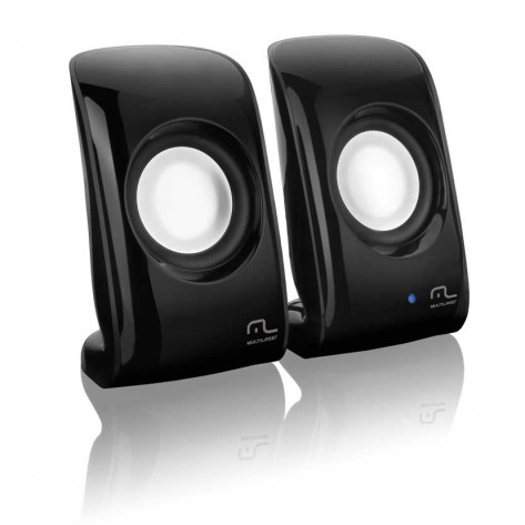 Caixa de Som Multilaser Compact Power - 7W RMS 2.0 USB - SP131 Preta