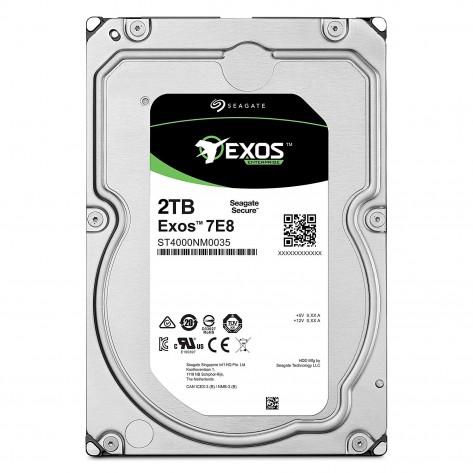 HD 3.5'' 2TB Seagate Exos Enterprise 7E8 ST2000NM0055 - 7200RPM - 128MB Cache - SATA 6Gb/s