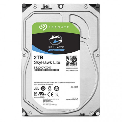 HD 3.5'' 2TB Seagate Surveillance SkyHawk ST2000VX007 - 64MB Cache - SATA 6Gb/s